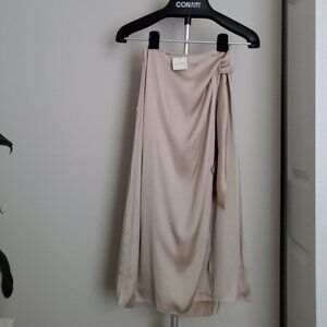 Club Monaco New With Tag Midi Skirt Cream Beige Women US 00P